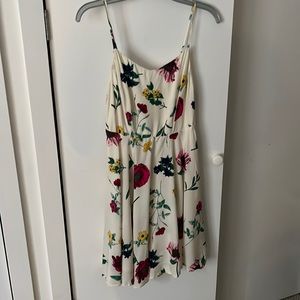 NWT Old Navy Floral Cream Fit and Flare Dress